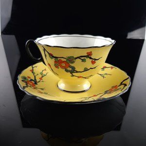 English Teacup & Saucer asian flower